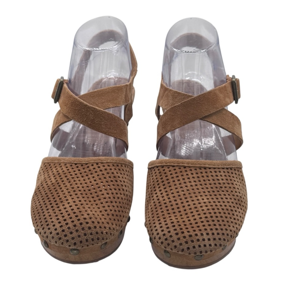 Korks Women's Brown Suede X-Strap Sandals - Size - Picture 8 of 13